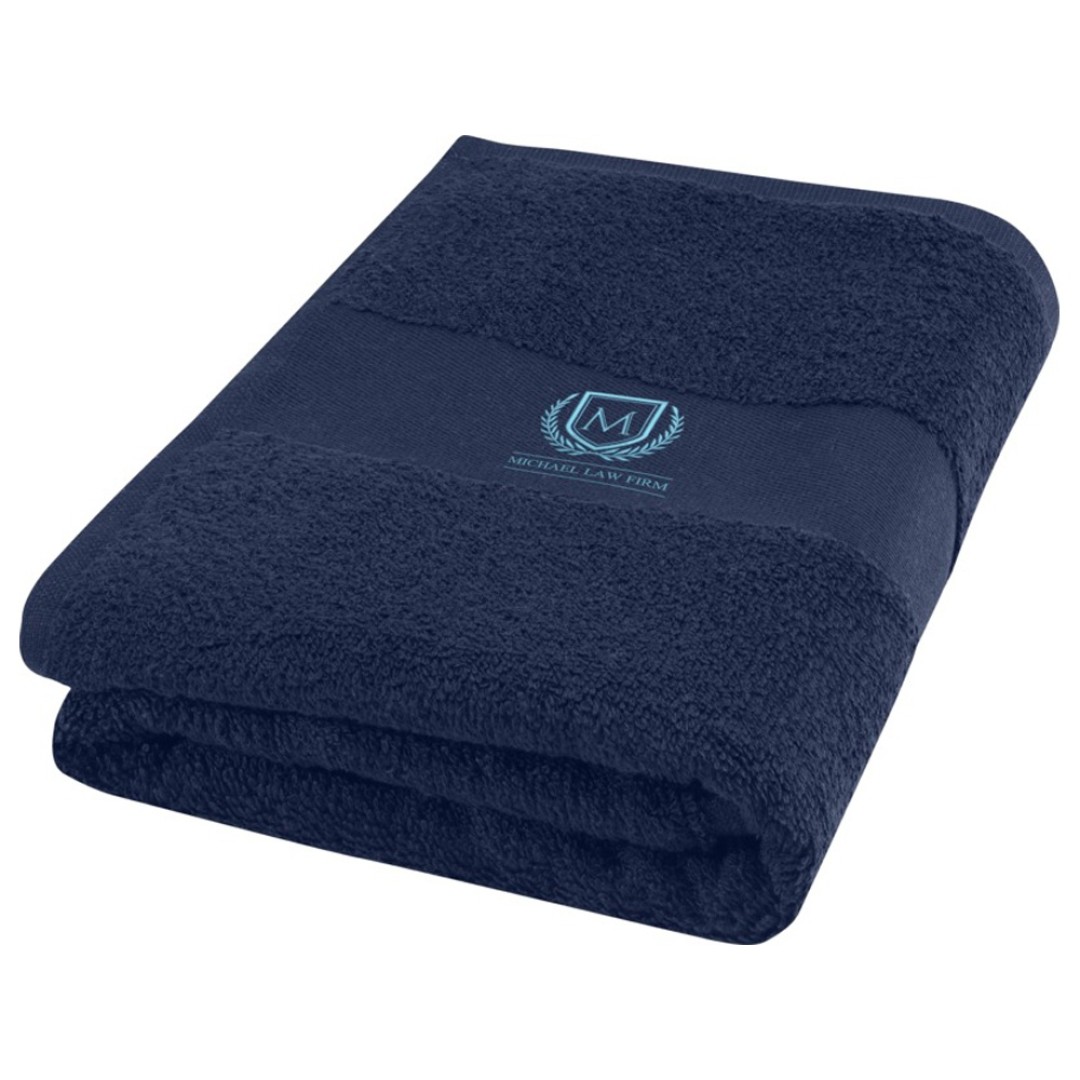 Хлопковое полотенце для ванной Charlotte 50x100 см с плотностью 450 г/м2, темно-синий