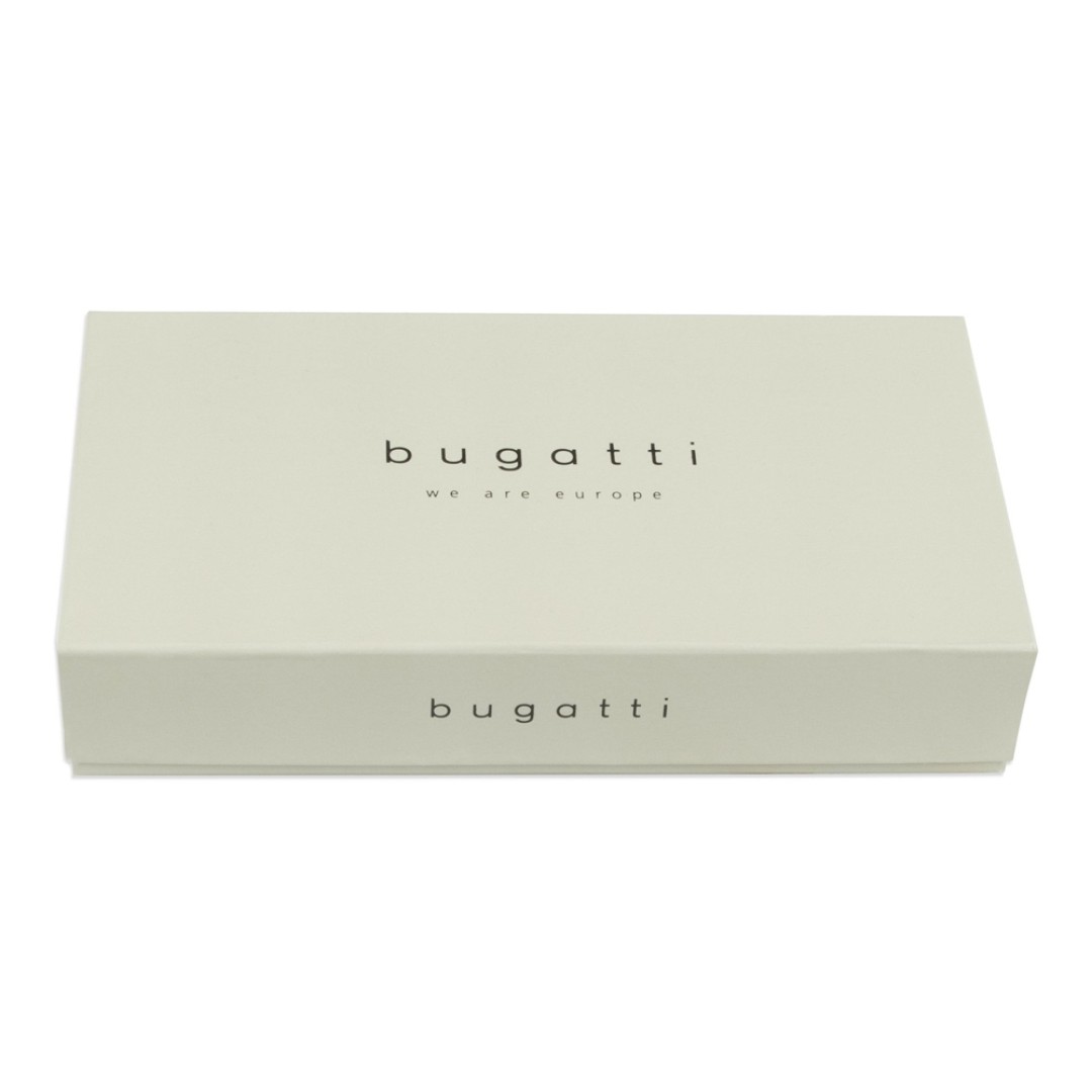 Портмоне BUGATTI Nevio, чёрный, воловья кожа/козья кожа/полиэстер, 12,5х2,5х9,3 см