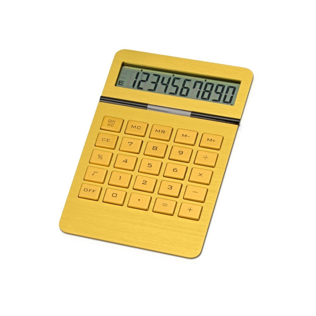Калькулятор "Золотой", золотистый