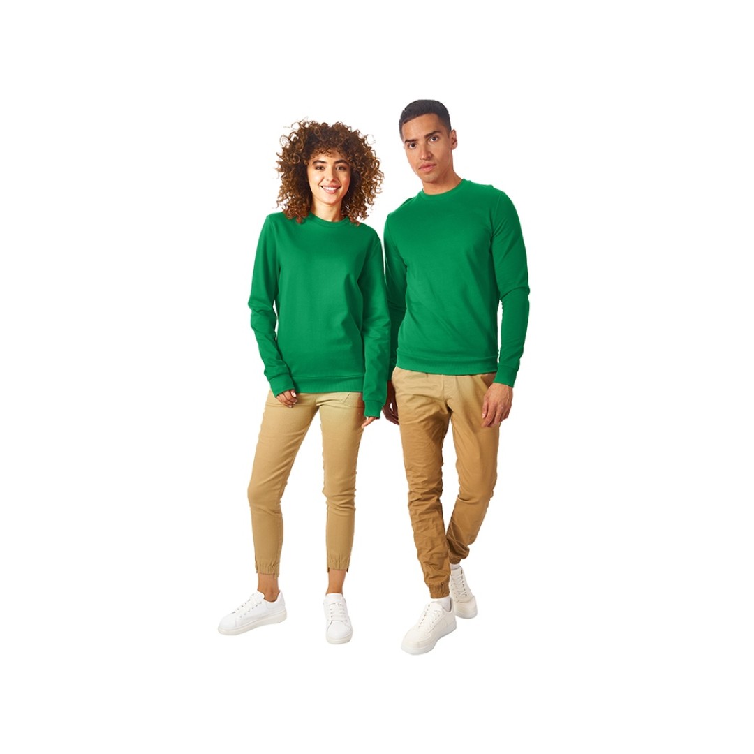 Свитшот "Motion" унисекс с начесом, зелёный