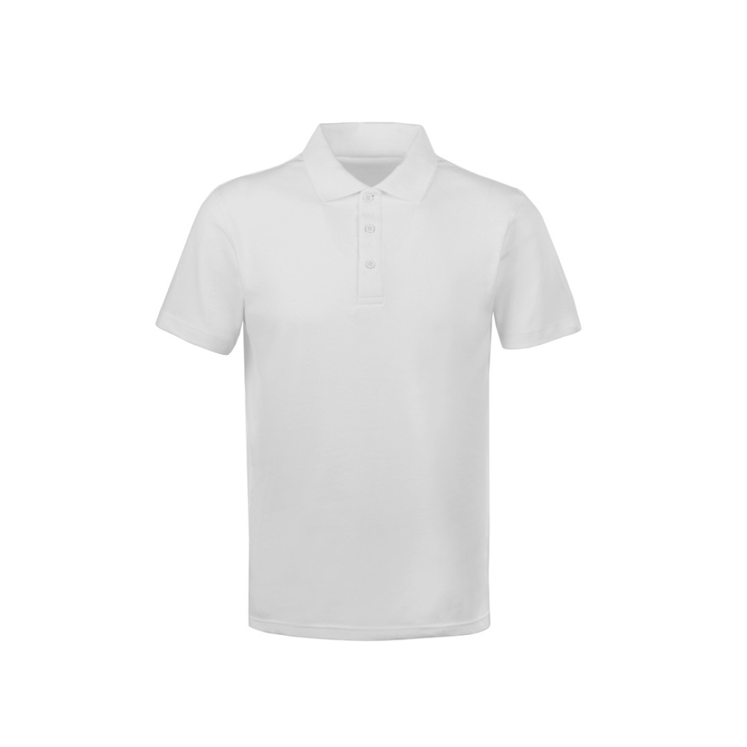 Поло с эластаном «Chicago», 200гр пике, белый