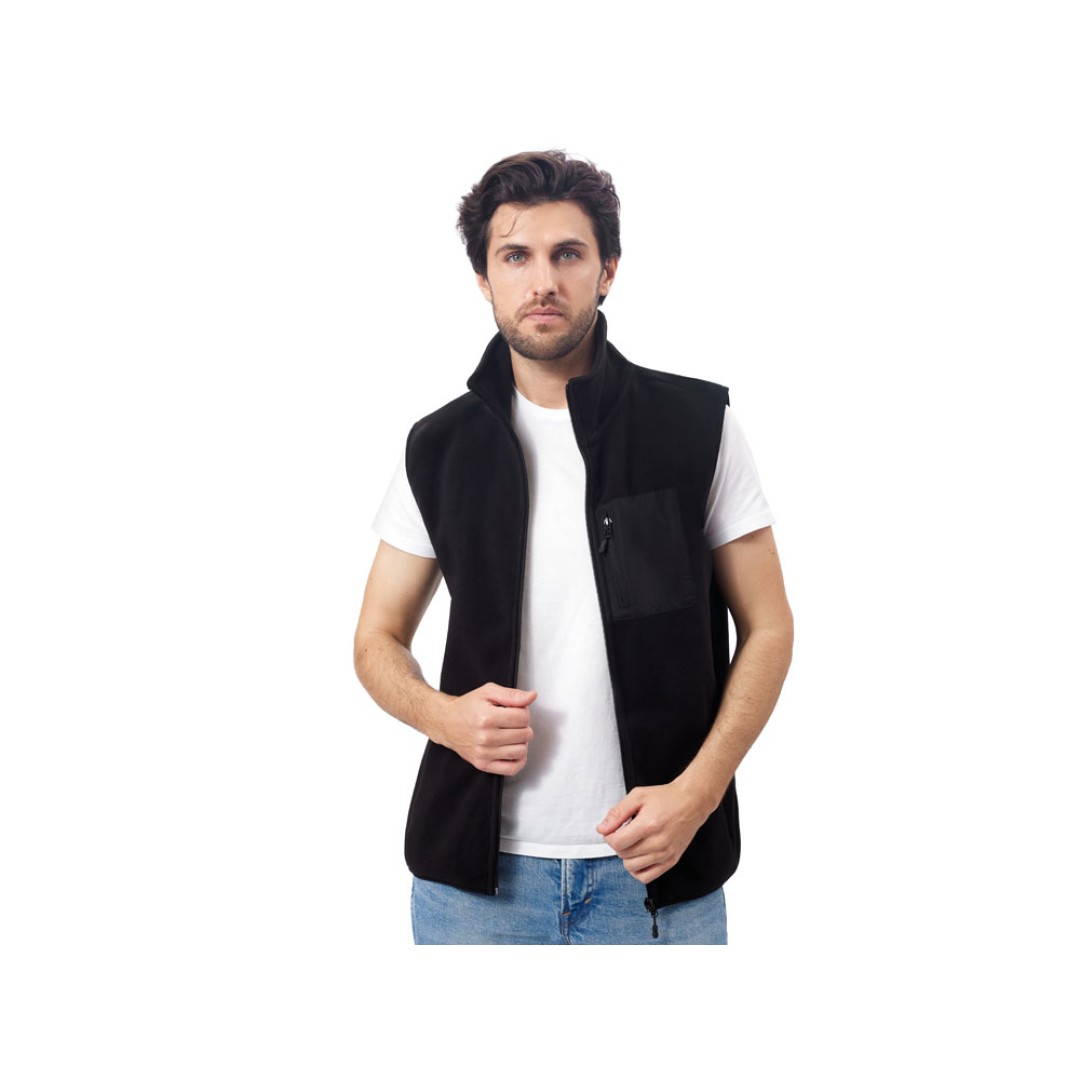 Жилет флисовый «Trondheim» унисекс, черный