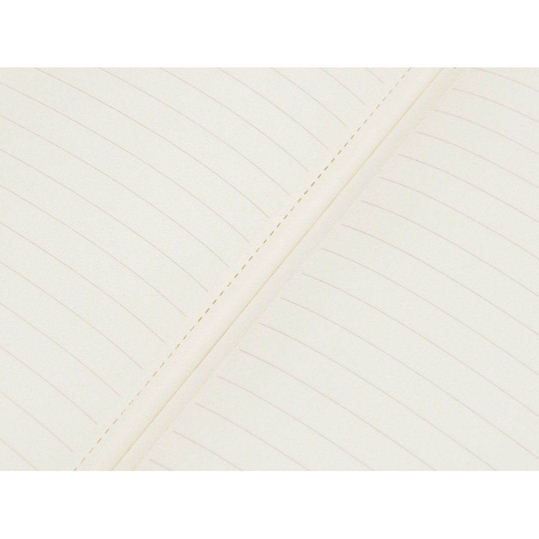 Блокнот «Notepeno» 130x205 мм с тонированными линованными страницами, оранжевый