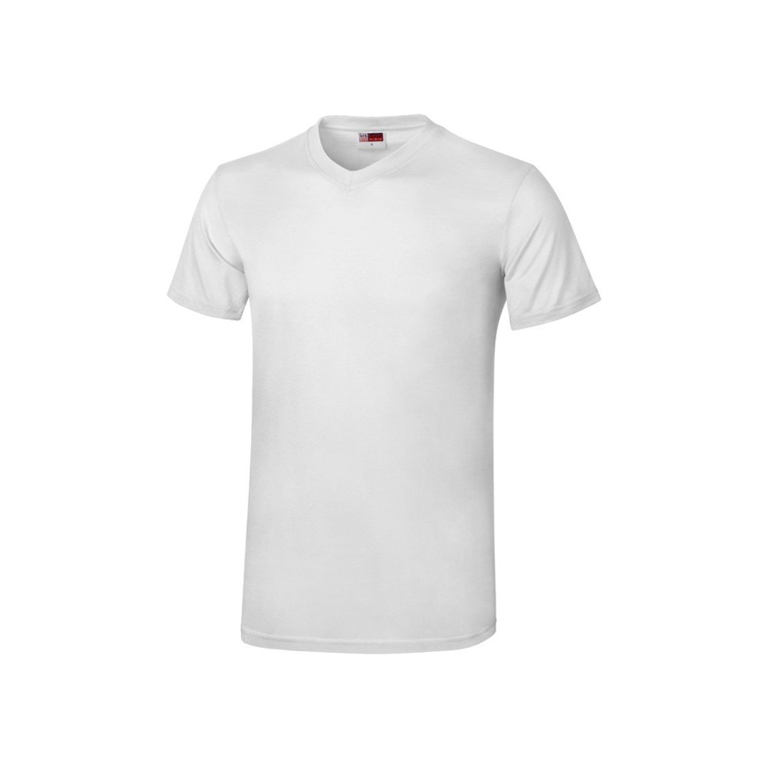 Футболка "Heavy Super Club" мужская с V-образным вырезом, белый