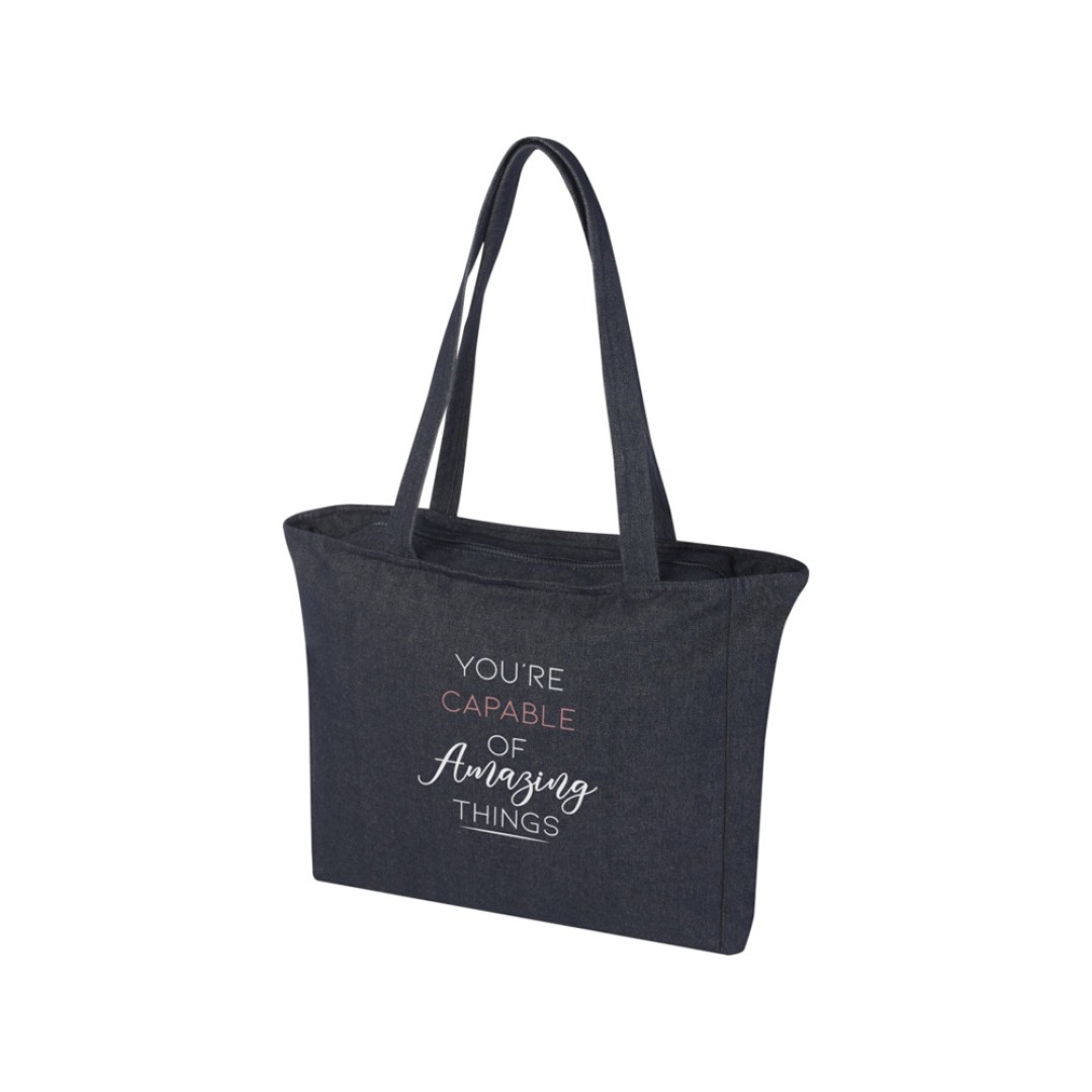 Weekender эко-сумка из переработанного материала Aware™ плотностью 500 г/м2 - Джинс