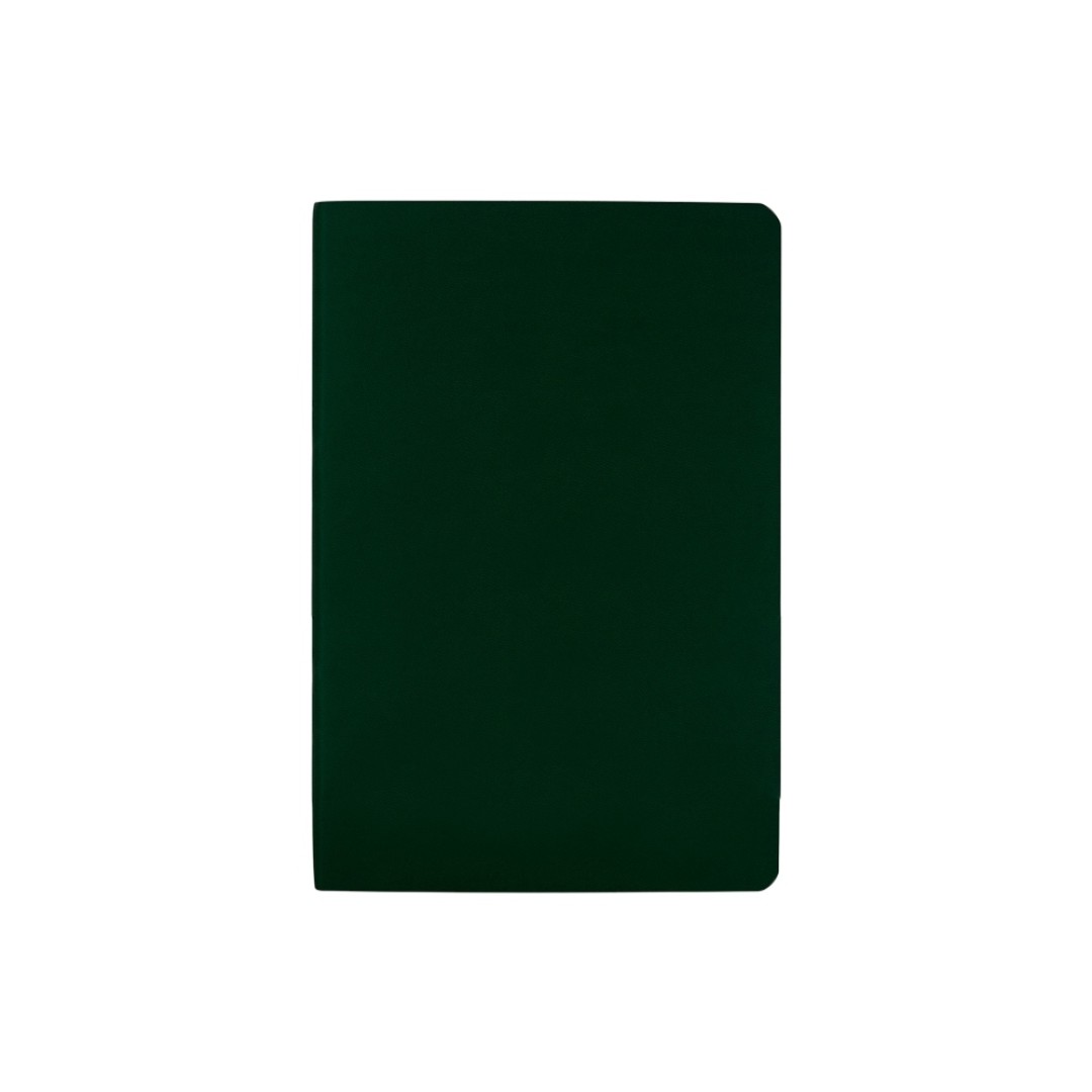 Бизнес тетрадь А5 "Megapolis flex" 60 л. soft touch клетка, зеленый