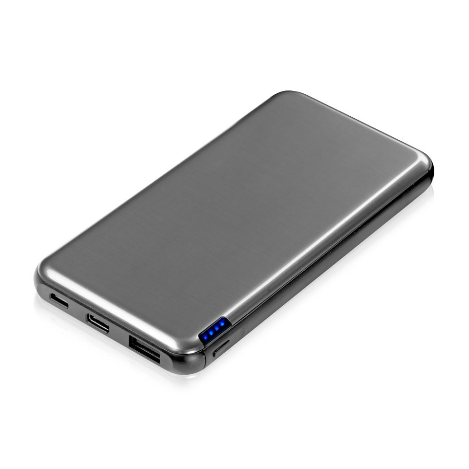 Внешний аккумулятор «Forge» v.2, металл, 10000mah, серый