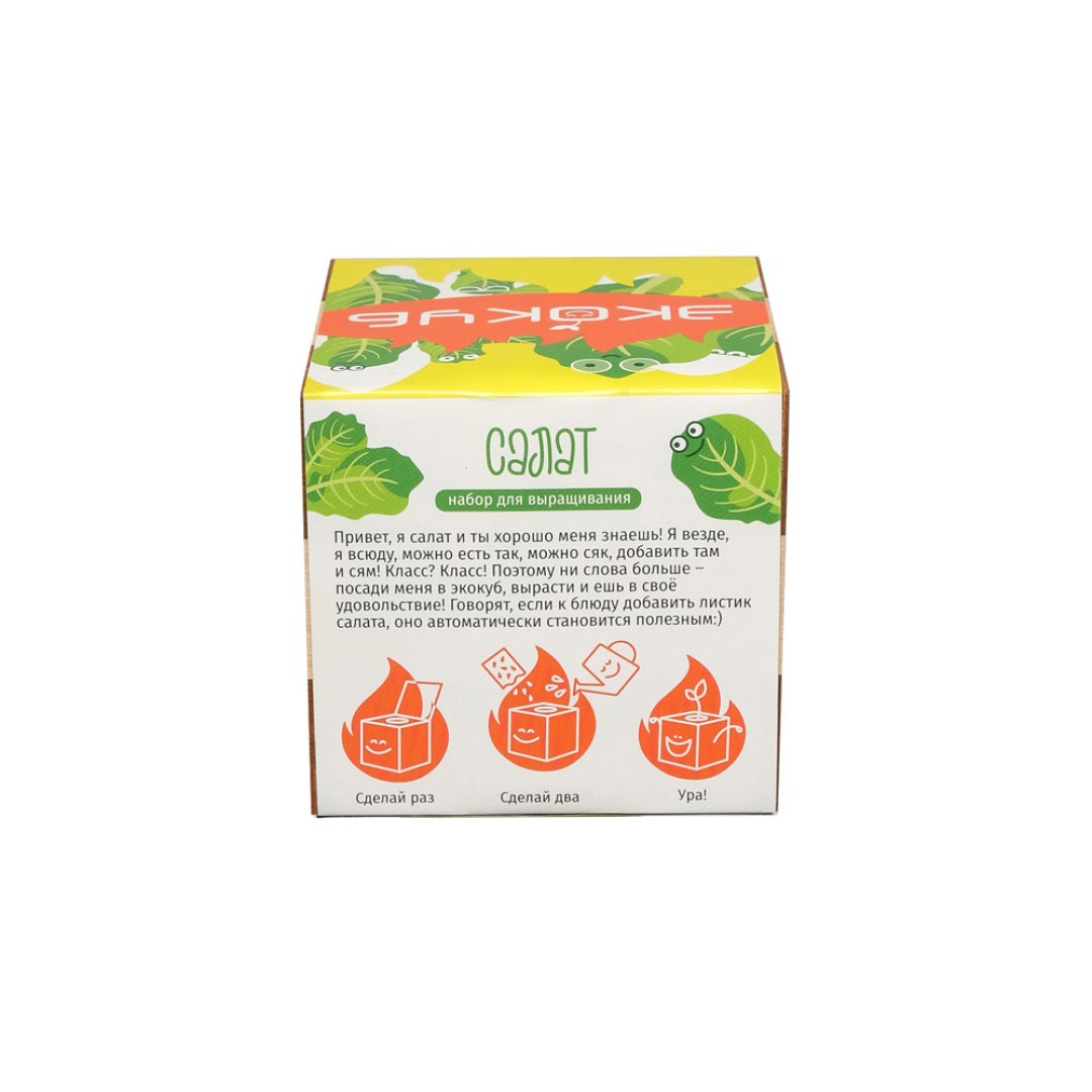 Набор для выращивания "Экокуб Magicme "Салат"