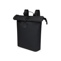 Рюкзак для ноутбука 15,6" Turner объемом 12 л со сворачивающимся верхом, изготовленный из переработанных материалов по стандарту GRS - сплошной черный