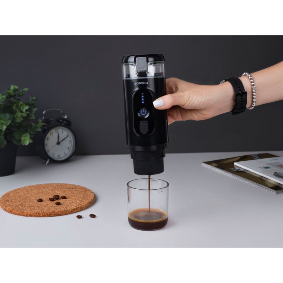 Портативная кофемашина Rombica Barista 2 Black с логотипом Rombica