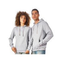 Толстовка унисекс "Stream" с капюшоном, серый меланж