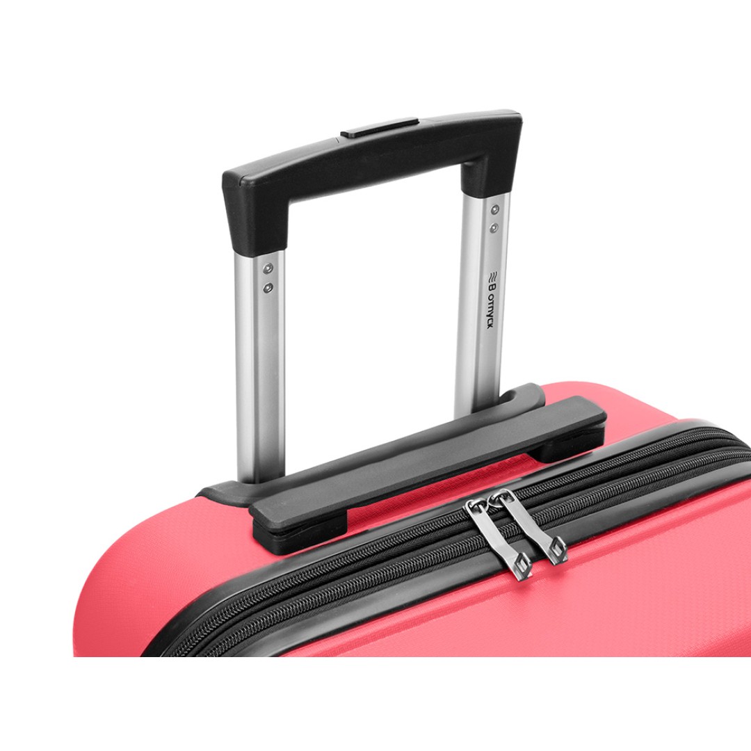 Чемодан TORBER В Отпуск, ярко-розовый, полипропилен, 55 х 36 х 21,5 см, 37 л