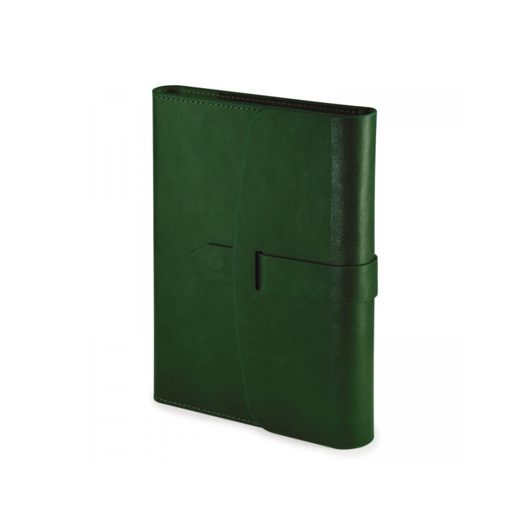 Ежедневник недатированный А5 "Senate" с магнитным клапаном, темно-зеленый