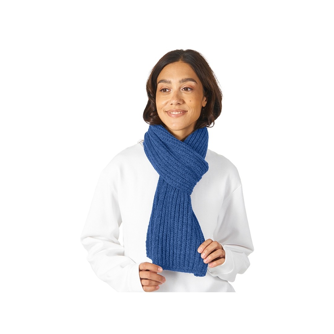 Шарф Nordend, крупный риб, классический синий