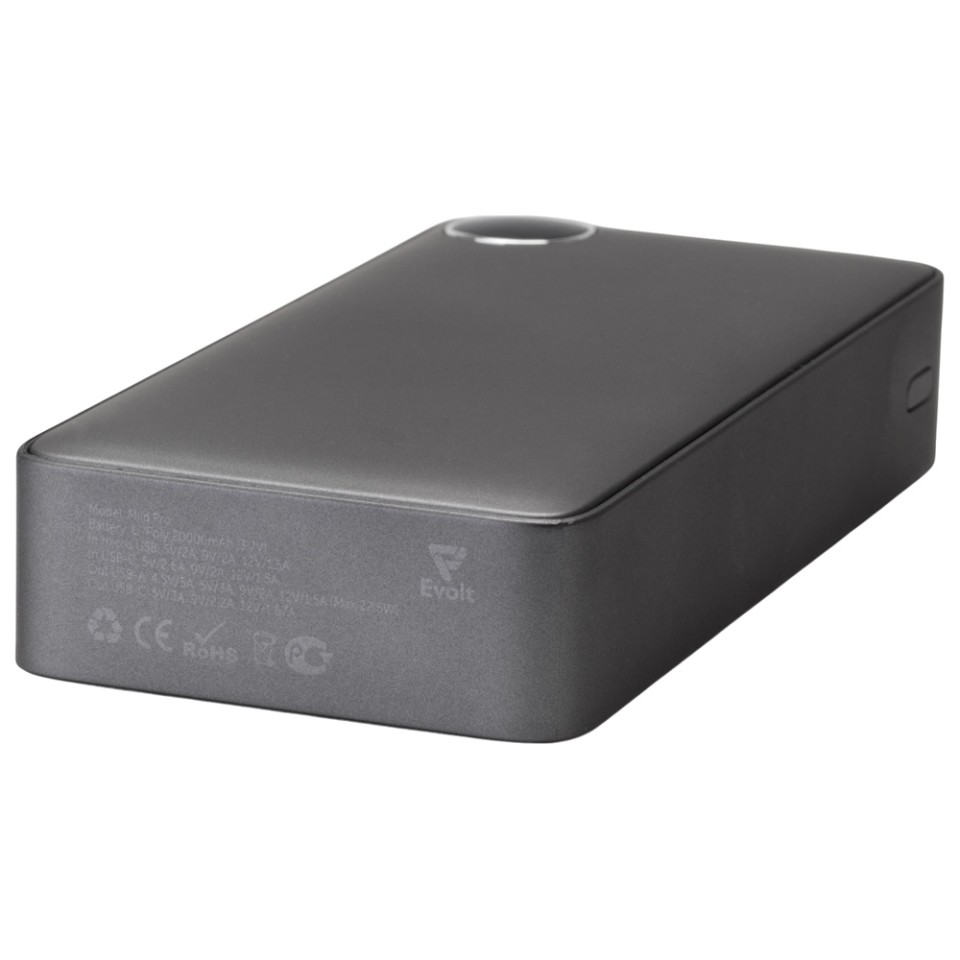 Внешний аккумулятор «Mild Pro» c быстрой зарядкой QC/PD, 20 000 mAh, серый (Р)