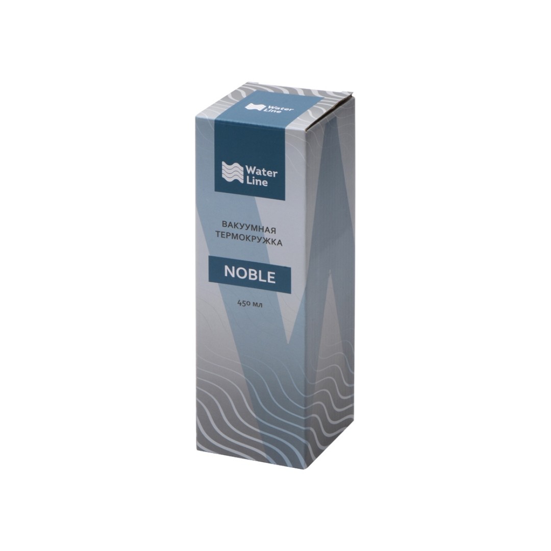 Вакуумная термокружка "Noble" с крышкой 360,Waterline, черный (Р)