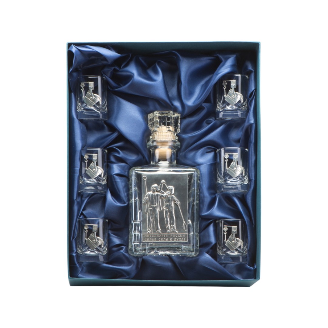 Набор со штофом МЕТАЛЛУРГИ