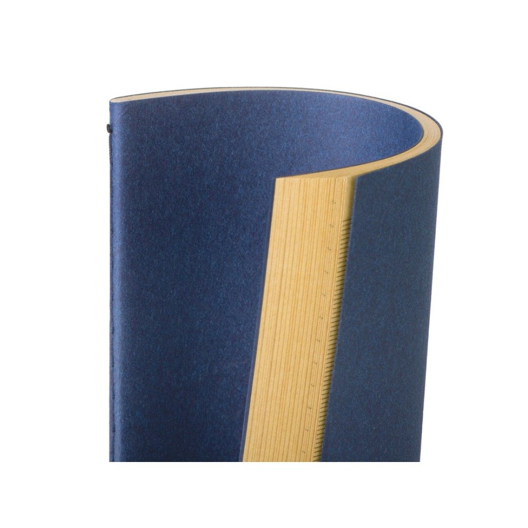 Блокнот "Monet", гибкая обложка A5 из моющегося крафта, 32 листа, темно-синий