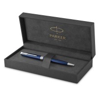 Ручка шариковая «Parker Sonnet Core Subtle Blue CT», синий/серебристый