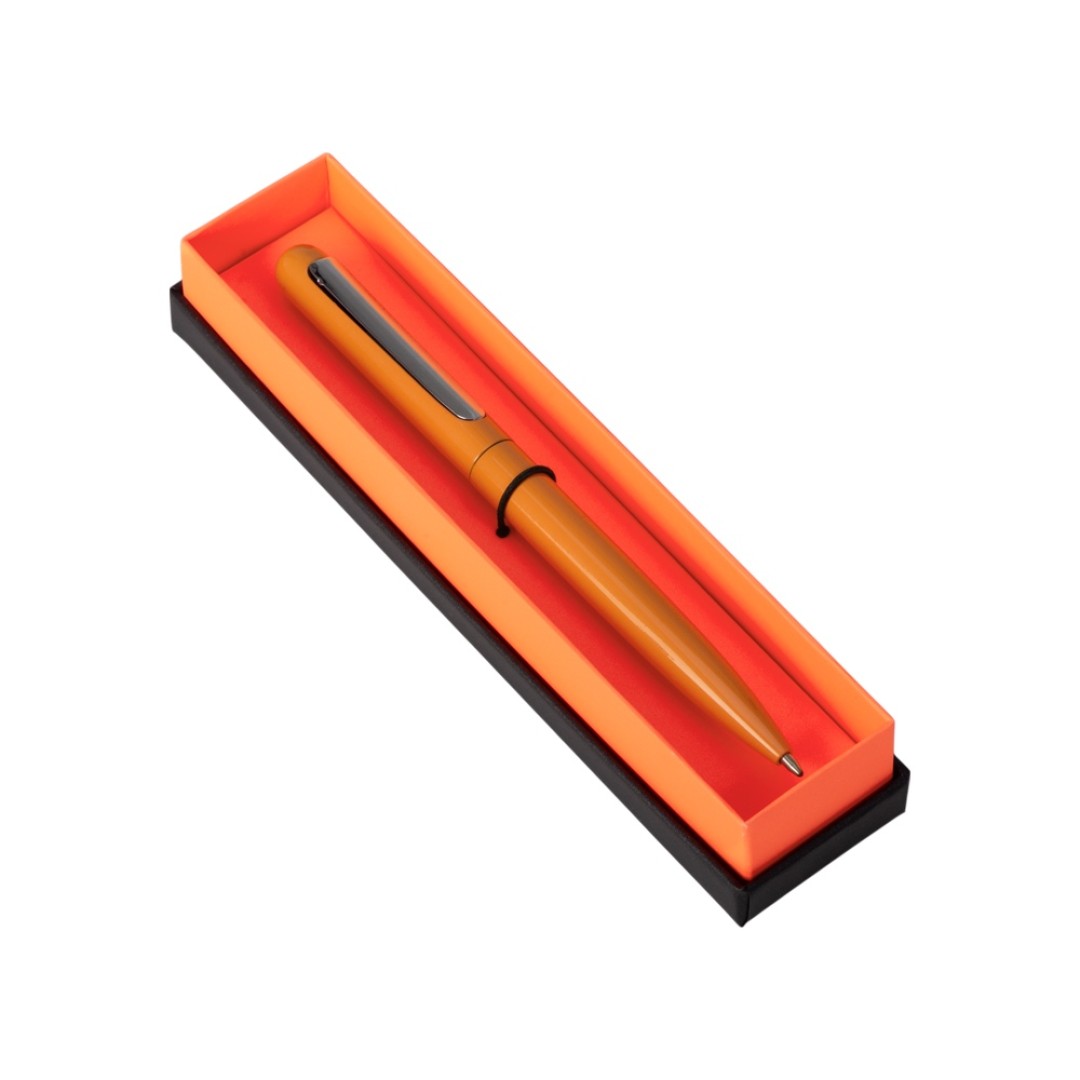 Ручка в футляре "Blooming Skate", оранжевый