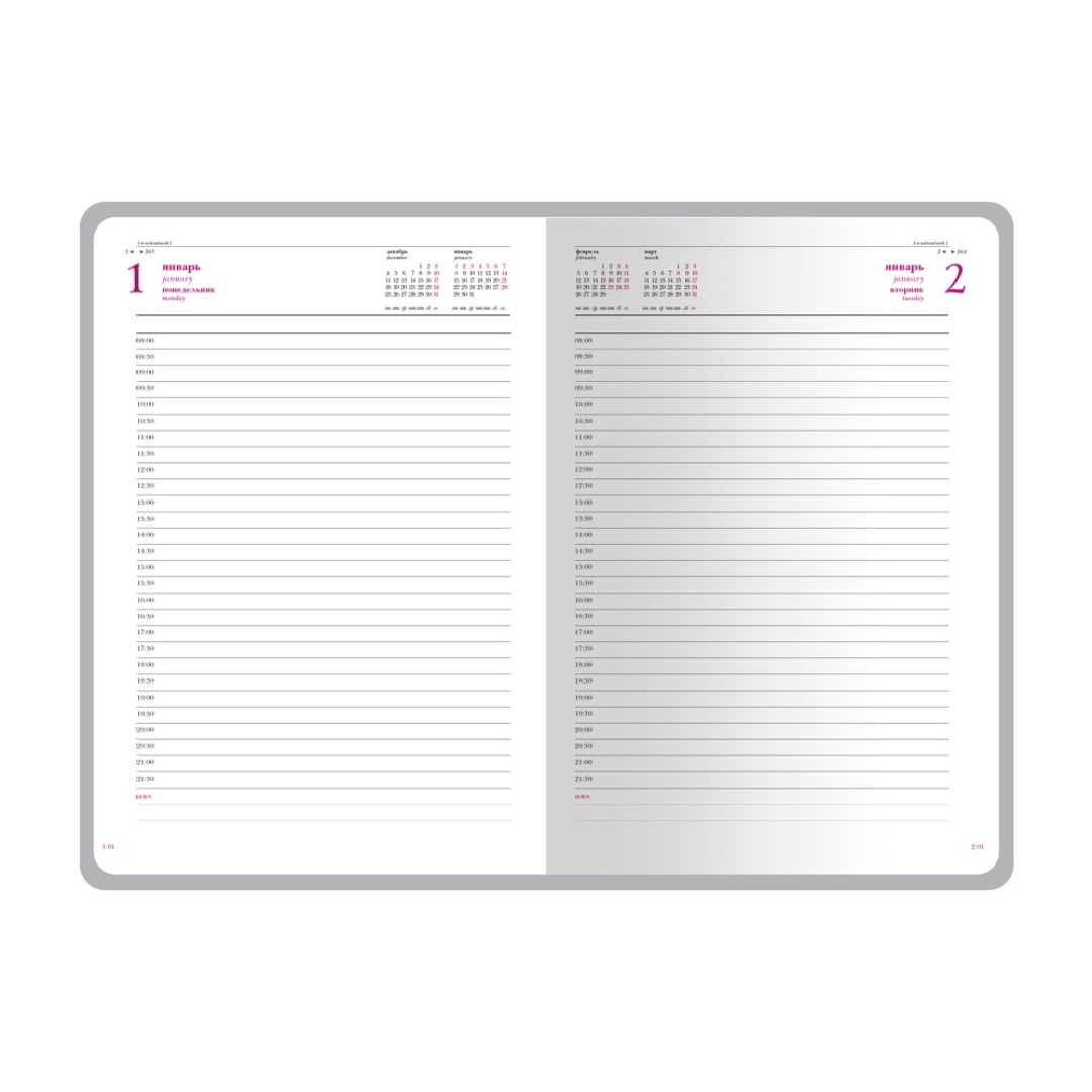 Ежедневник А5 датированный «Sidney Nebraska» 2026, черный (золотой обрез, золотые уголки)