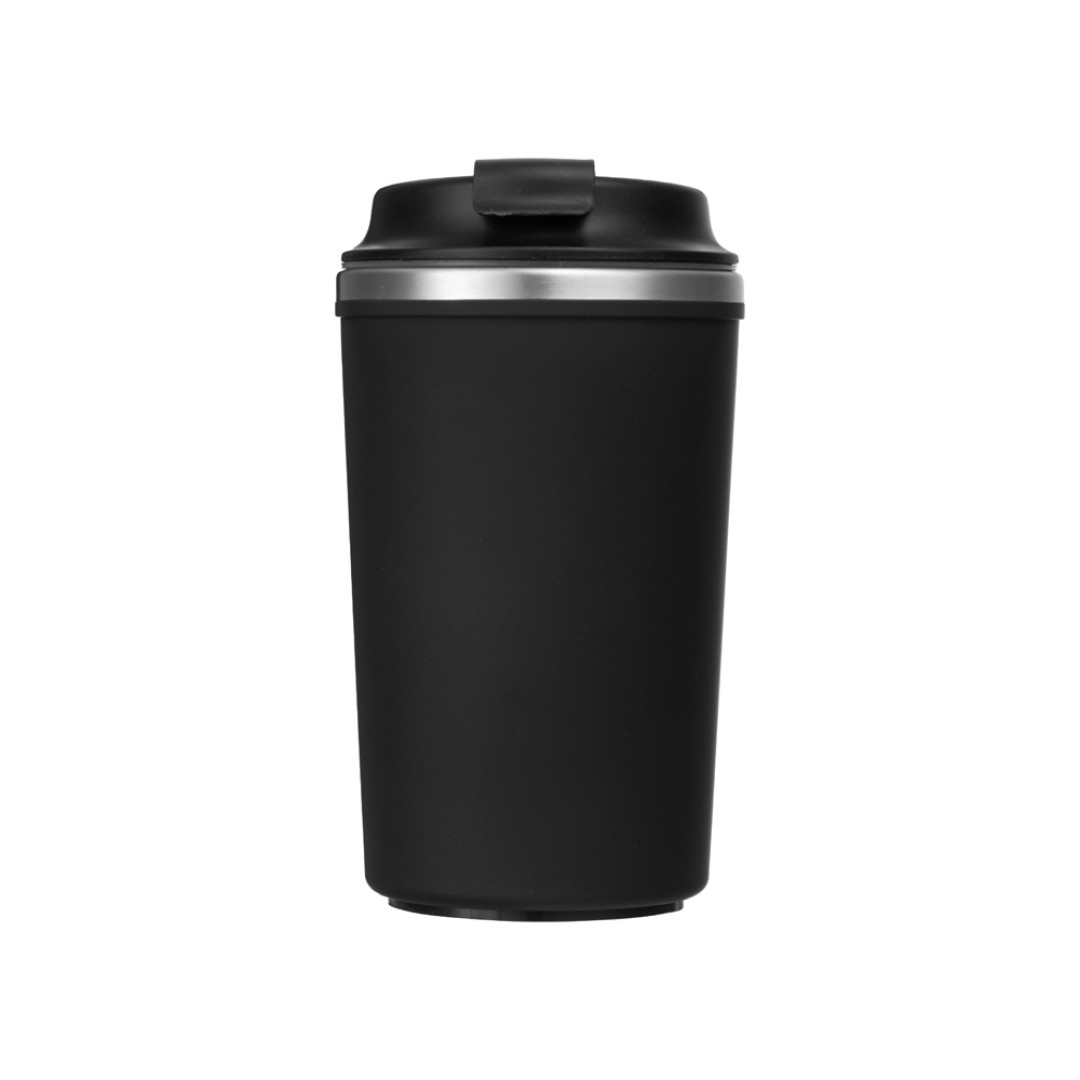 Герметичная термокружка на присоске "Kick", 350 мл, черный