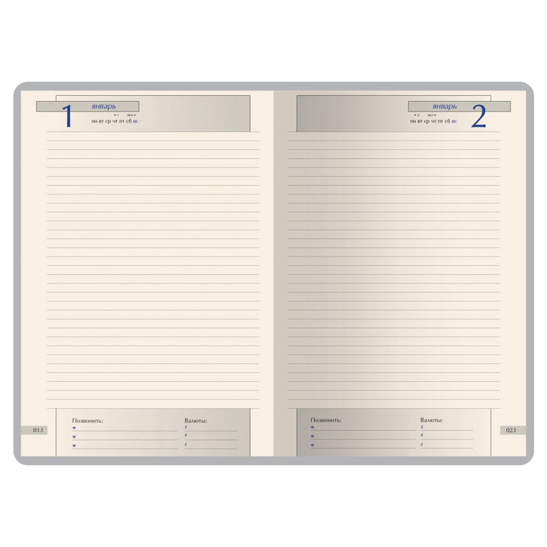 Ежедневник полудатированный А5 "Windsor", синий