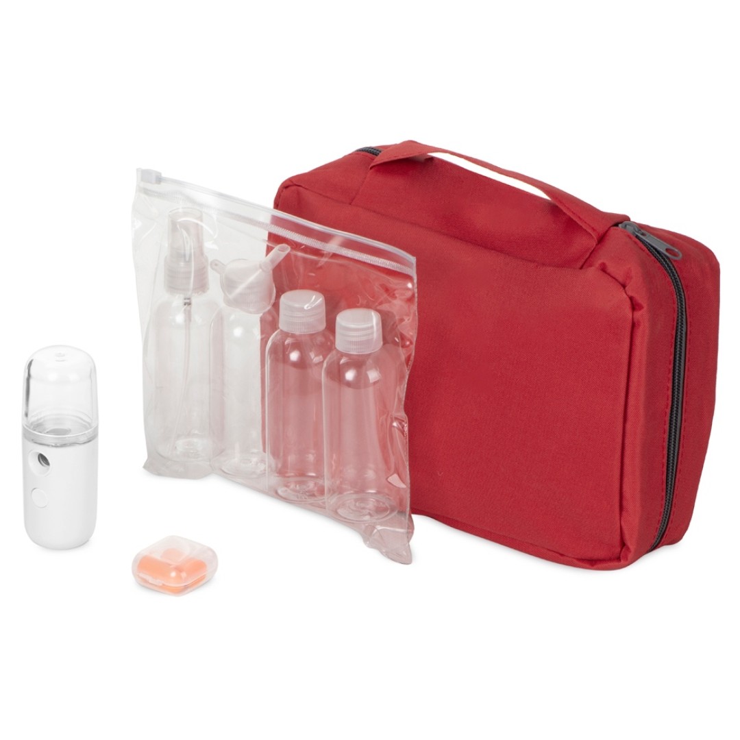 Набор для путешествий "Fly away", красный