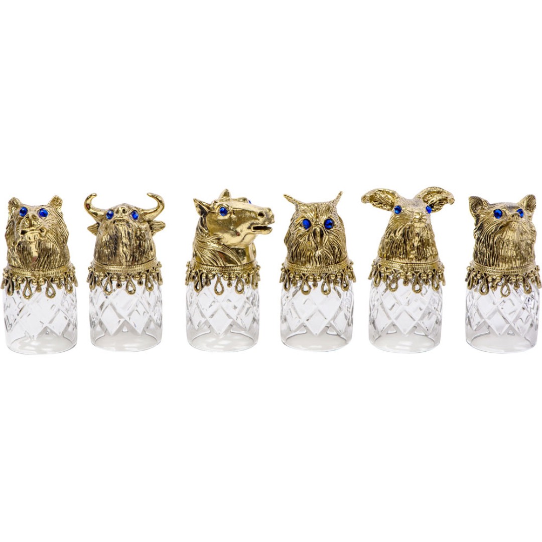 Подарочный набор "Русская охота", темно-коричневый/рыжий