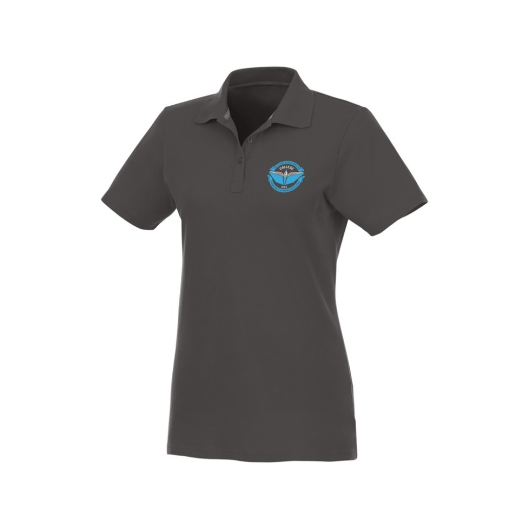 Женское поло Helios с коротким рукавом, storm grey