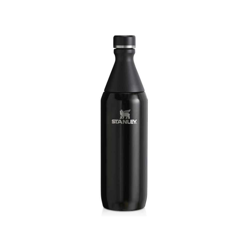 Бутылка для воды Stanley All Day Slim объемом 600 мл - черный глянцевый