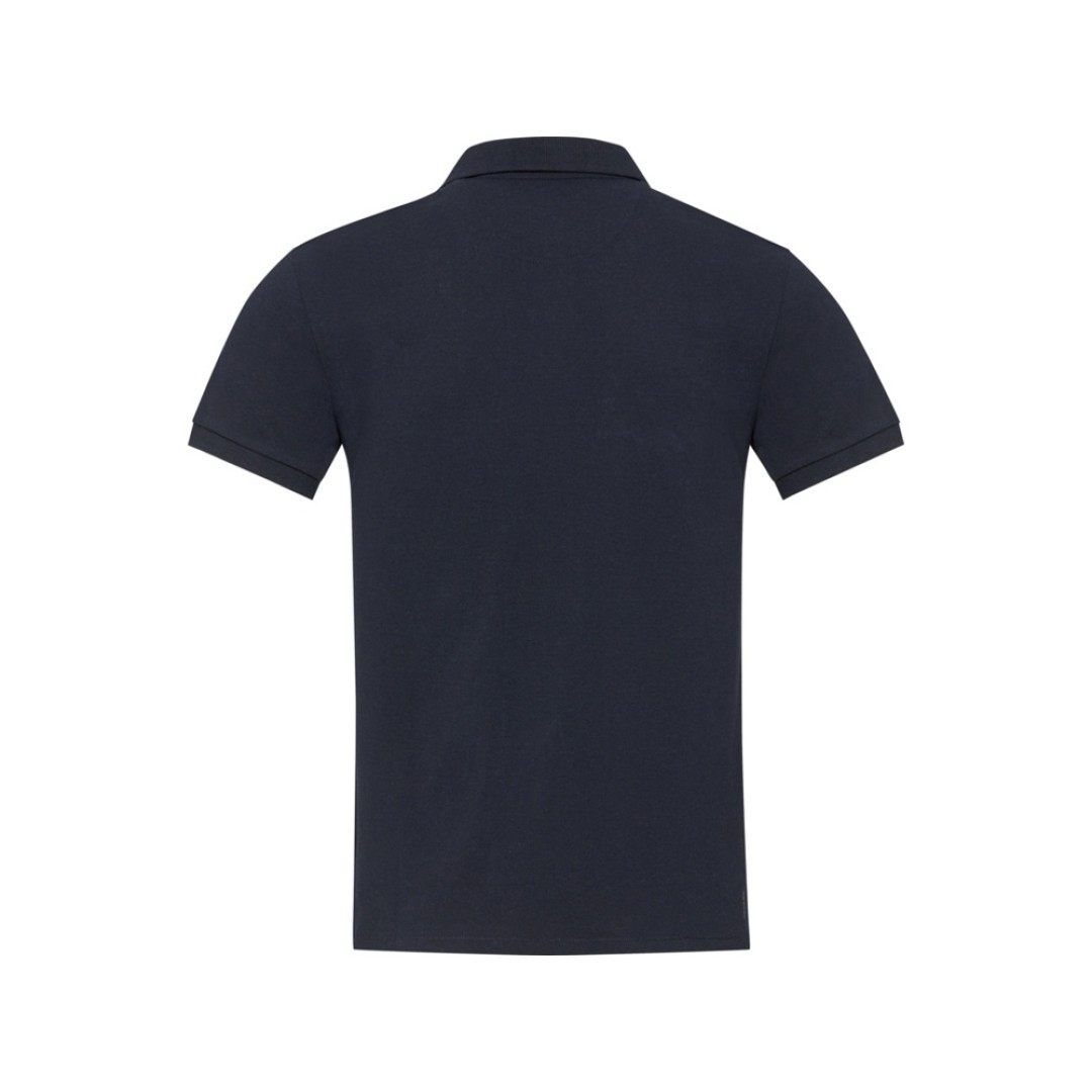Emerald поло унисекс с коротким рукавом из переработанных материалов Aware™. - Нейви