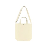 Сумка Helfer из хлопка на кнопке с регулирующейся лямкой, натуральный