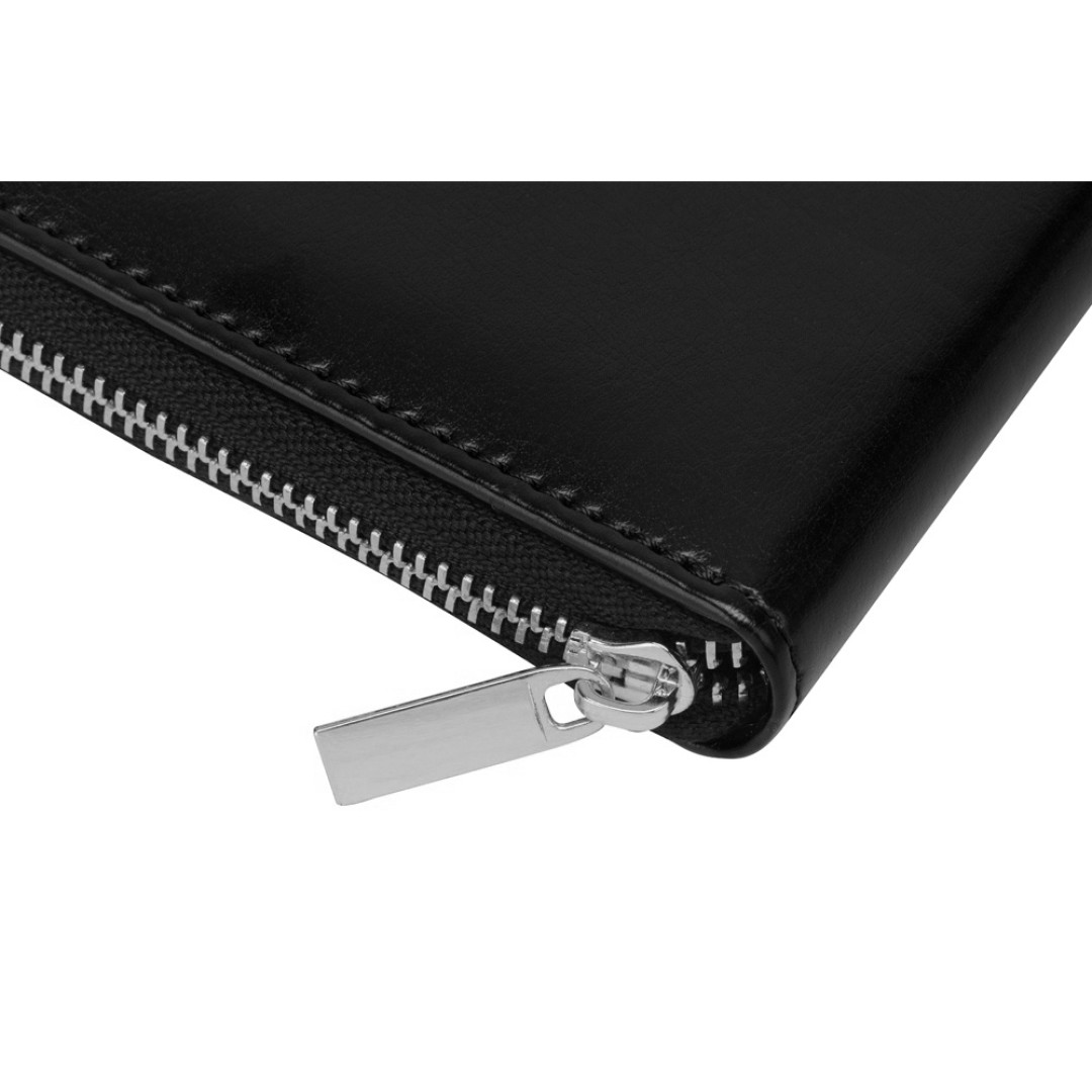 Бизнес-блокнот на молнии А5 «Fabrizio», 80 листов, черный