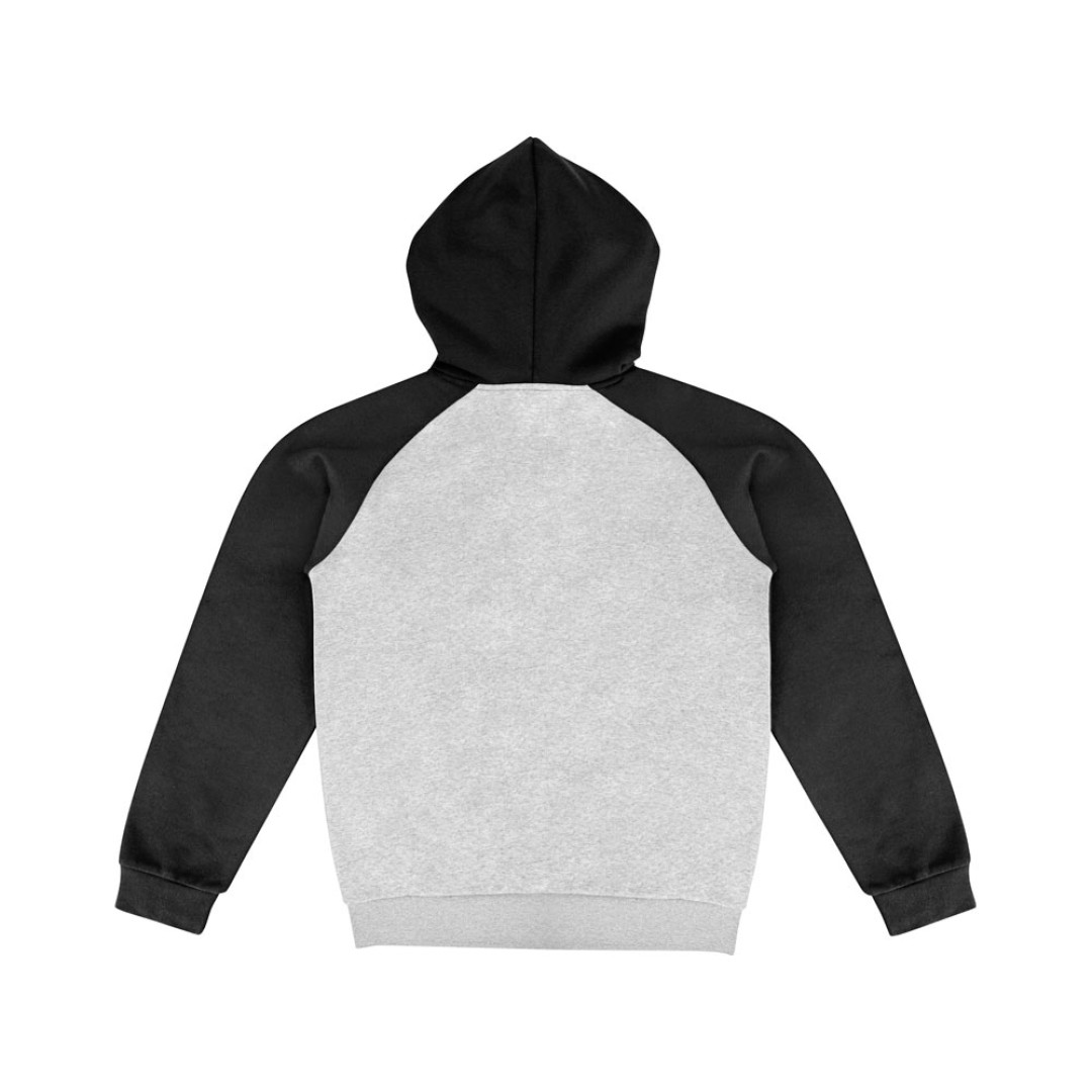 Толстовка с капюшоном «Dublin» мужская, черный/серый меланж