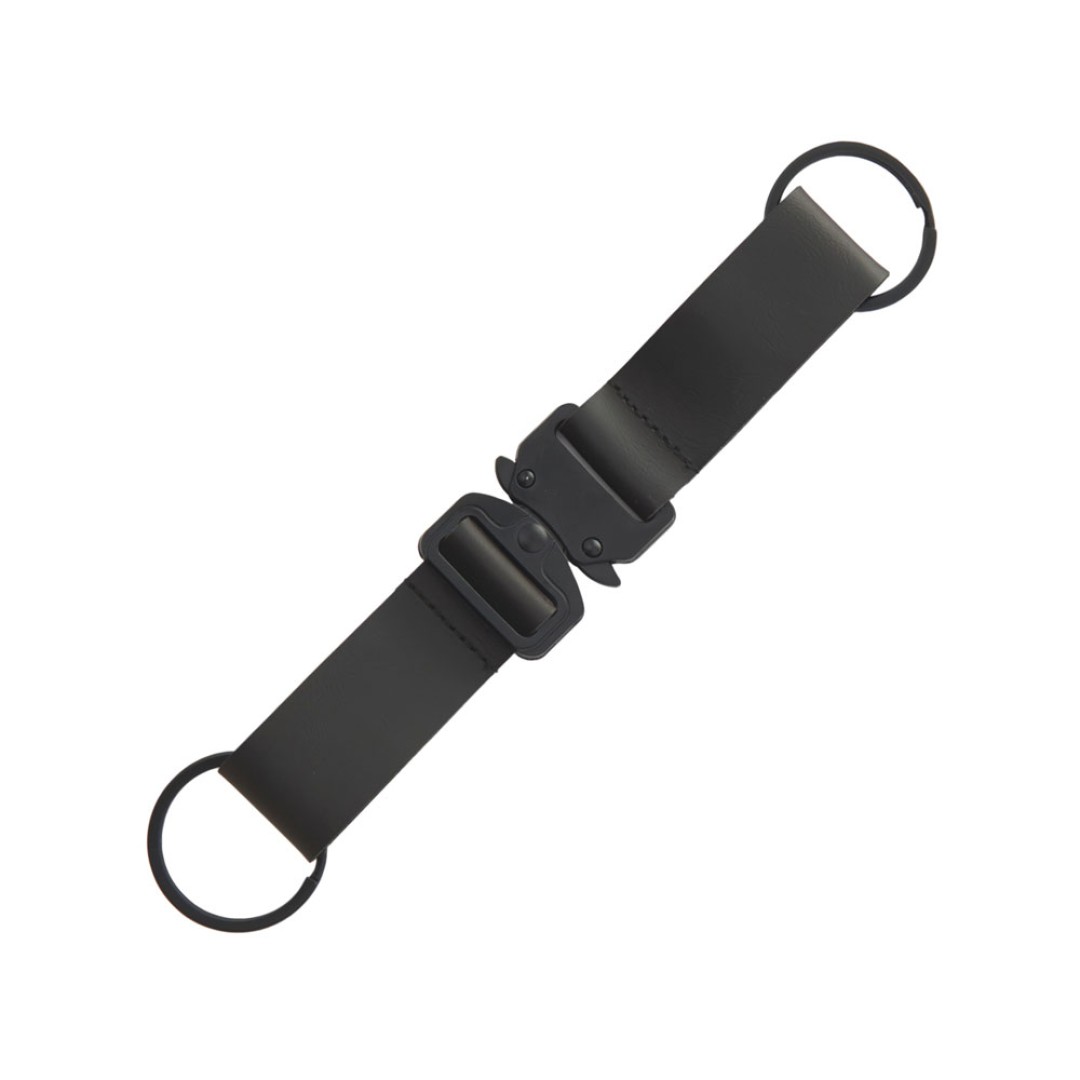Отстегивающийся брелок-ремувка из эко-кожи "Ninja", черный