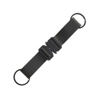 Отстегивающийся брелок-ремувка из эко-кожи "Ninja", черный