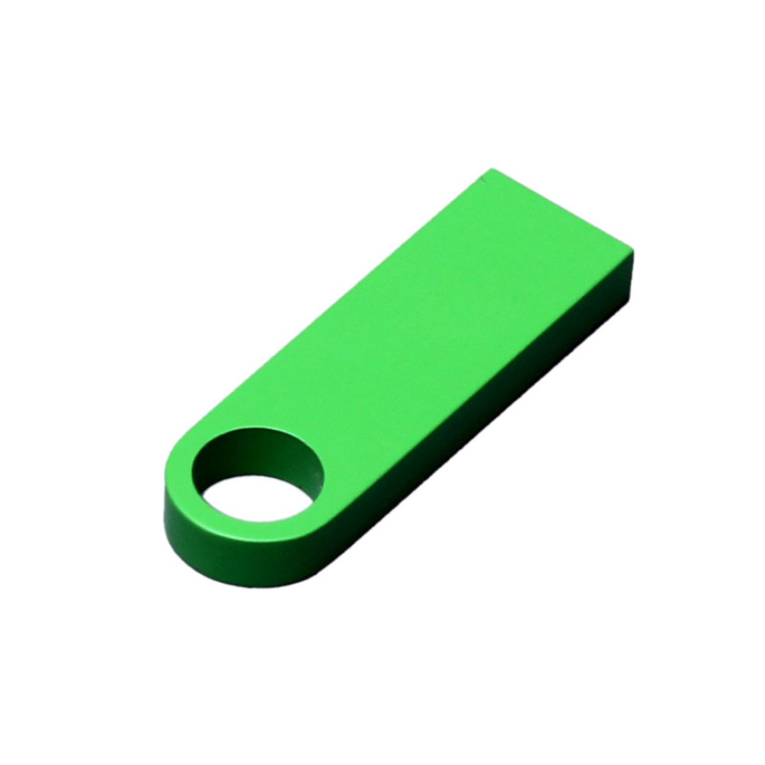 USB 2.0-флешка на 64 Гб с мини чипом и круглым отверстием, зеленый