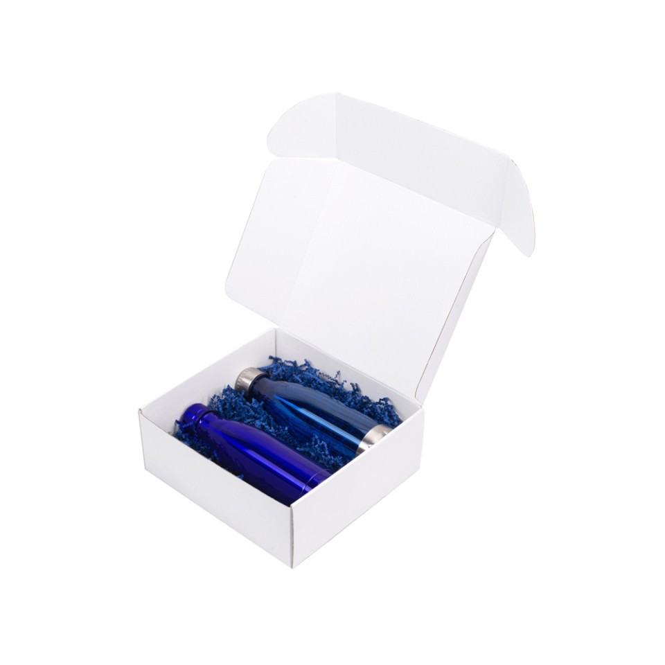 Подарочный набор с термосом и бутылкой «Bottle set», синий