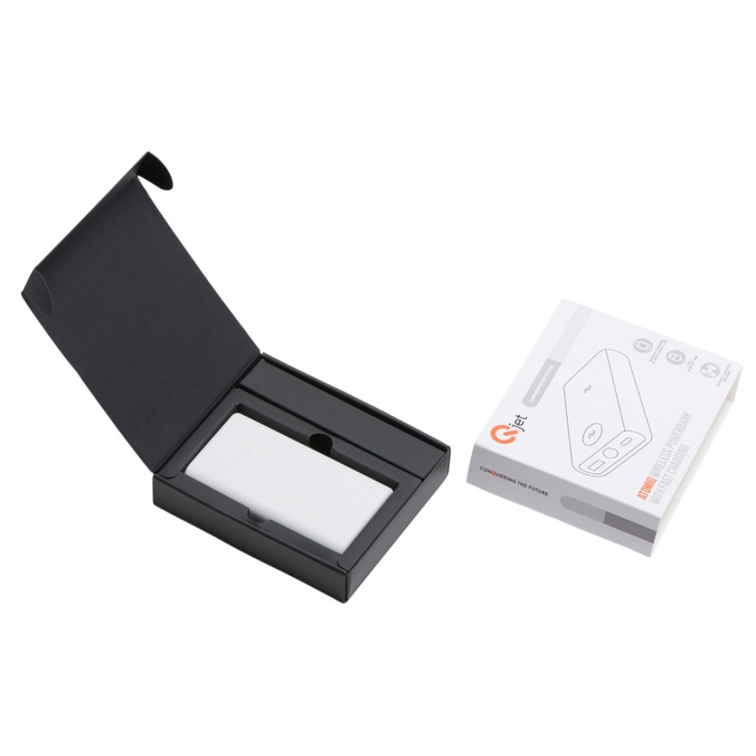 Внешний беспроводной аккумулятор 2-в-1 с функцией зарядки Apple Watch, QC/PD «AtomIQ», 10000 мАч, белый