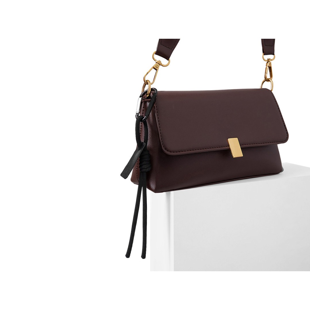 Брелок-веревочка на карабине, черный