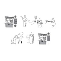 Охладитель для бутылки шампанского "Cold bubbles" из ПВХ в виде мешочка, серебристый