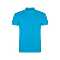 Рубашка поло "Star" мужская, бирюзовый