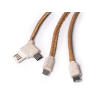 Зарядный кабель 5-в-1 "Sevek", натуральный