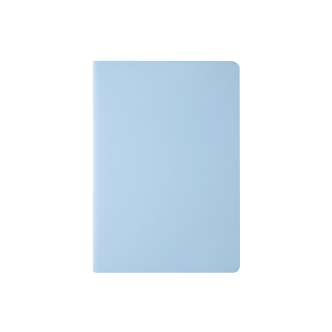 Бизнес тетрадь А5 "Megapolis flex" 60 л. soft touch клетка, зефирный голубой