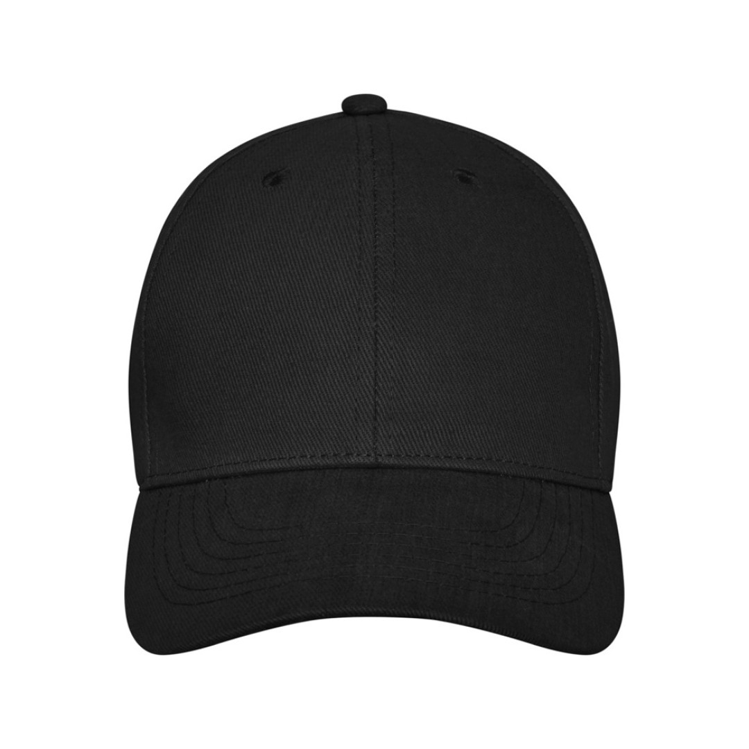 Бейсболка Davis, 6 панелей, черный