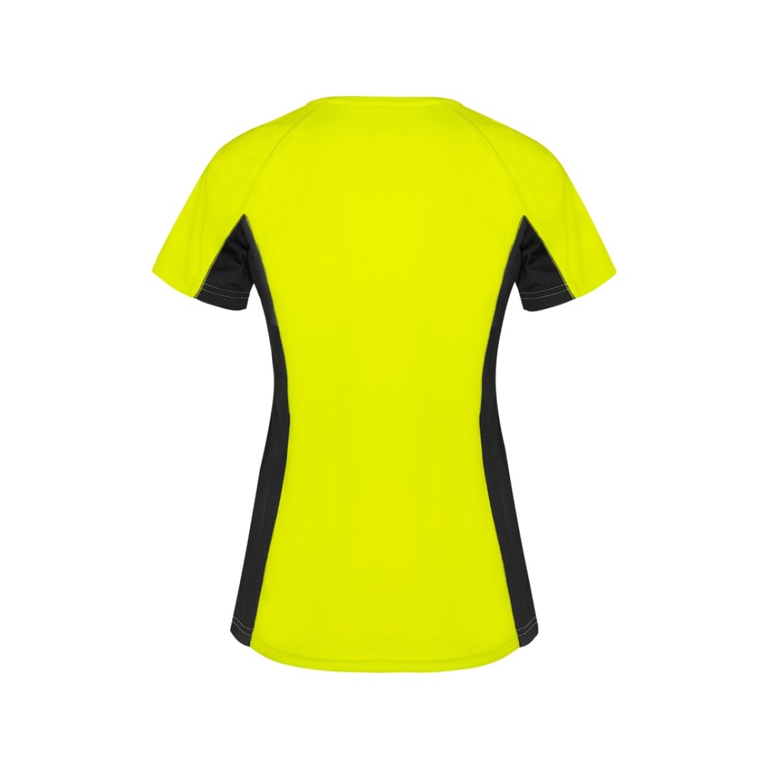 Футболка "Shanghai" женская, неоновый желтый/черный