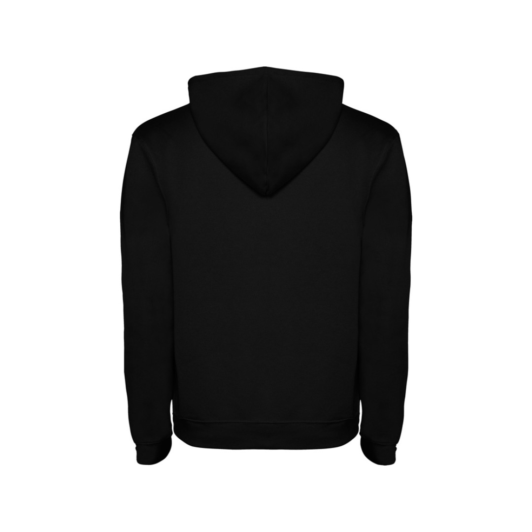 Толстовка с капюшоном "Urban" детская, черный/серый меланж