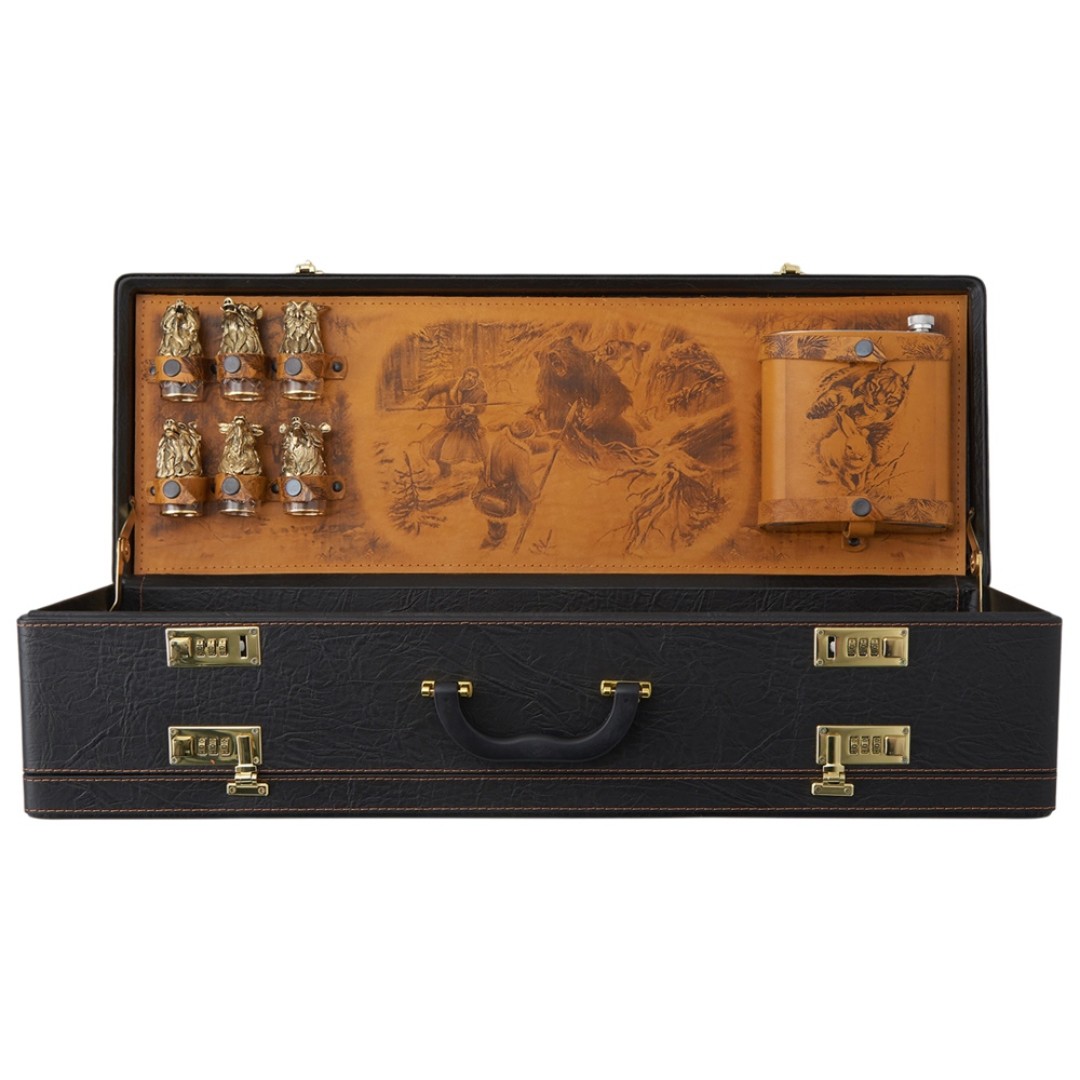 Подарочный набор «Королевская охота», коричневый