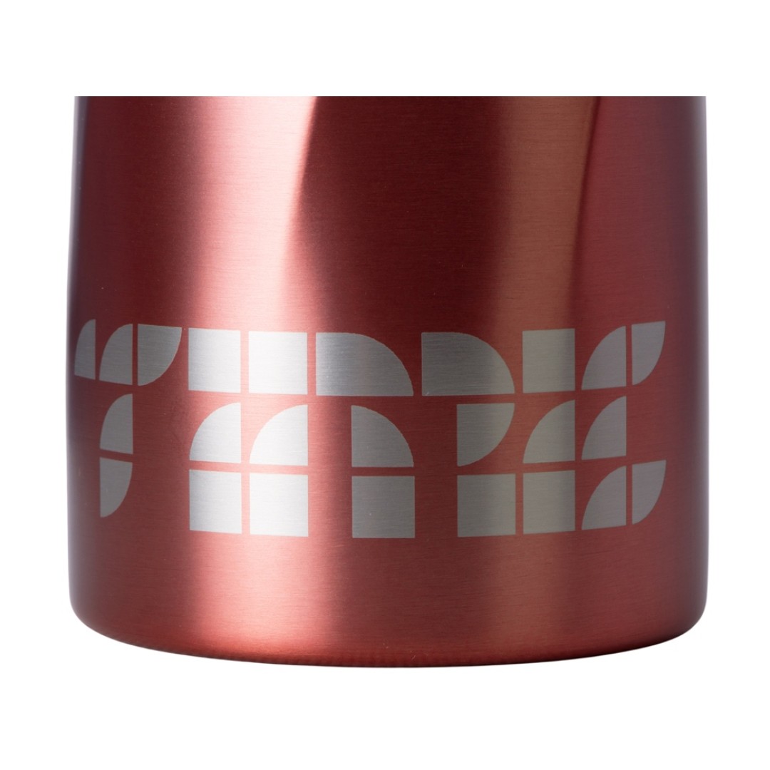 Бутылка для воды «Athletica», 1000 мл, нержавеющая сталь, красный (гравировка)